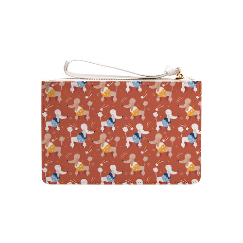 Poodles Dog Pattern Clutch Bag By Artists Collection