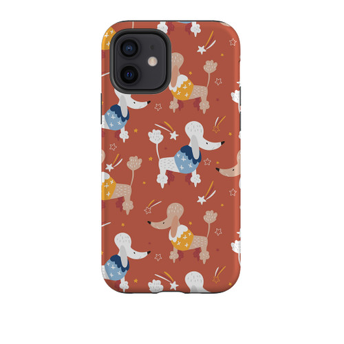 Poodles Dog Pattern iPhone Tough Case By Artists Collection