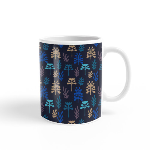 Abstract Plants Pattern Coffee Mug By Artists Collection