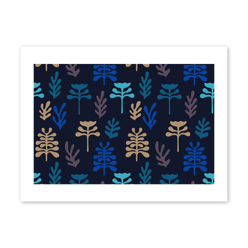 Abstract Plants Pattern Art Print By Artists Collection