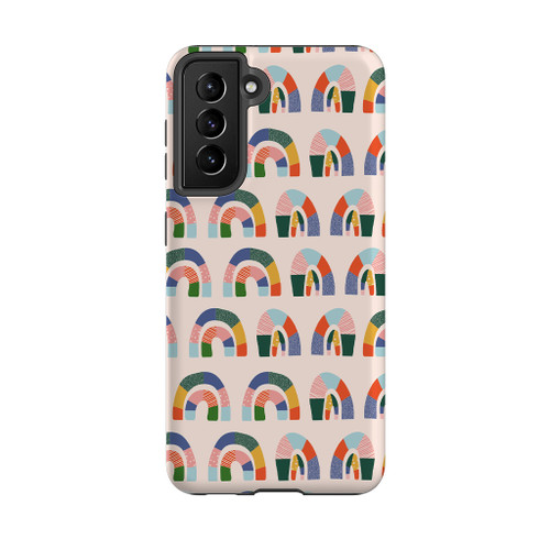 Abstract Rainbows Pattern Samsung Tough Case By Artists Collection
