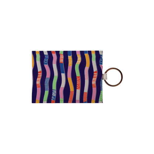 Abstract Ribbons Pattern Card Holder By Artists Collection