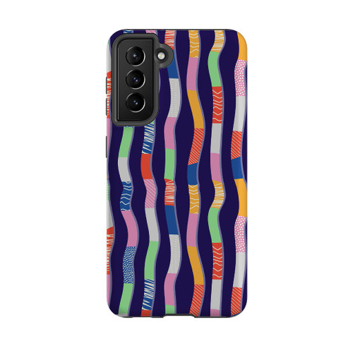 Abstract Ribbons Pattern Samsung Tough Case By Artists Collection
