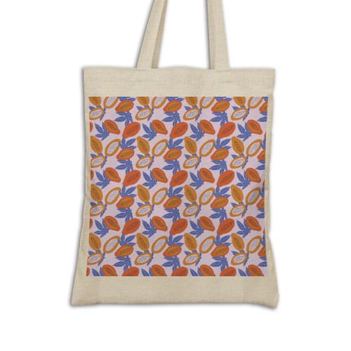 Abstract Papaya Pattern Tote Bag By Artists Collection