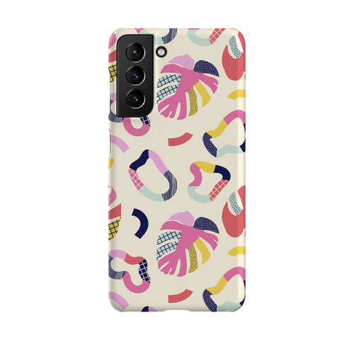 Abstract Tropical Shapes Pattern Samsung Snap Case By Artists Collection