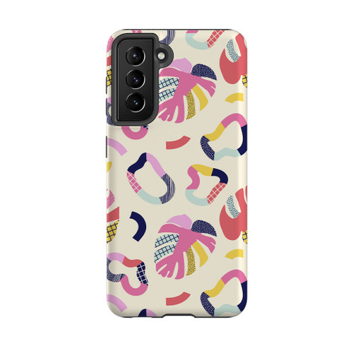 Abstract Tropical Shapes Pattern Samsung Tough Case By Artists Collection