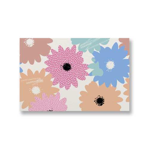 Abstract Wild Flower Pattern Canvas Print By Artists Collection