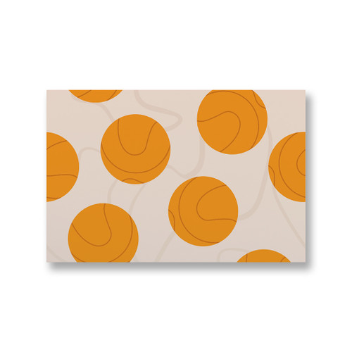 Basketball Pattern Canvas Print By Artists Collection