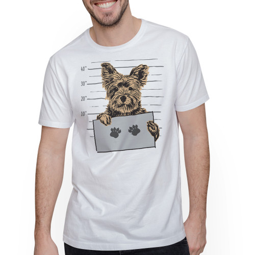 Funny Yorkshire Terrier Mugshot T-Shirt By Vexels