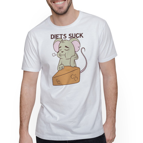 Diets Suck Mouse T-Shirt By Vexels