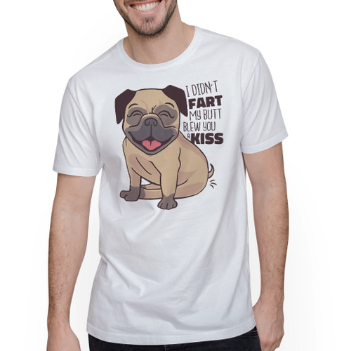 Funny Pug Kiss T-Shirt By Vexels