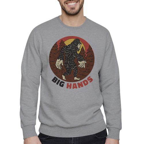 Big Hands Crewneck Sweatshirt By Vexels