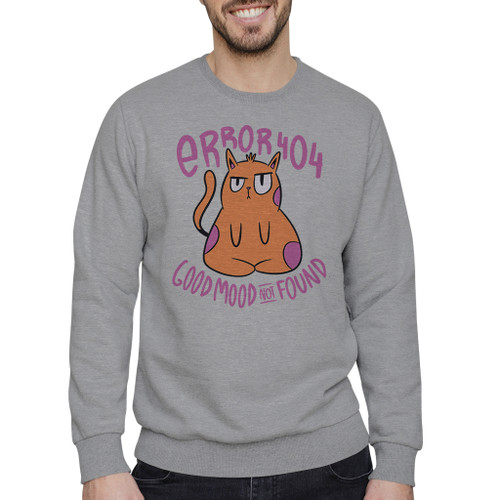 Grumpy Cat 404 Crewneck Sweatshirt By Vexels