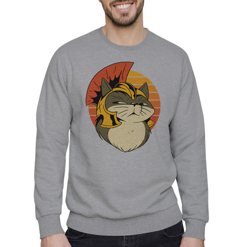 Warrior Cat Crewneck Sweatshirt By Vexels