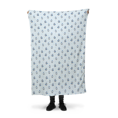 Penguin Pattern Fleece Blanket By Artists Collection