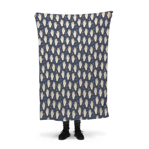 Mystical Hand Pattern Fleece Blanket By Artists Collection