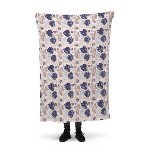 Modern Exotic Pattern Fleece Blanket By Artists Collection