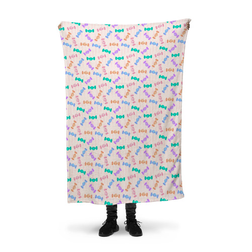 Hard Candy Pattern Fleece Blanket By Artists Collection