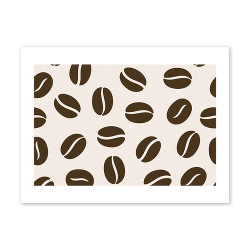 Coffee Pattern Art Print By Artists Collection