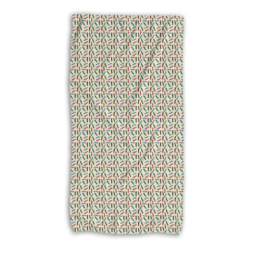 Abstract Feather Pattern Beach Towel By Artists Collection
