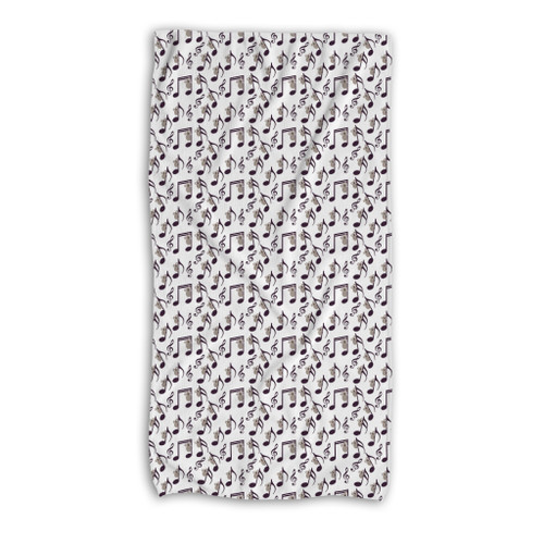 Music Pattern Beach Towel By Artists Collection
