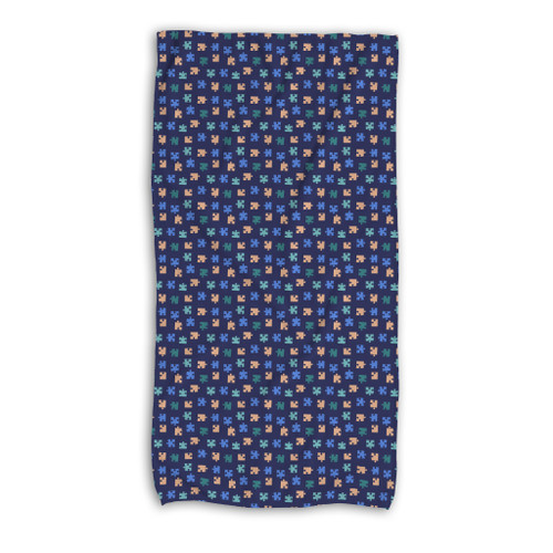 Puzzle Pattern Beach Towel By Artists Collection