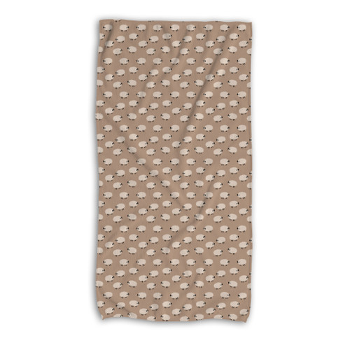 Sheep Pattern Beach Towel By Artists Collection