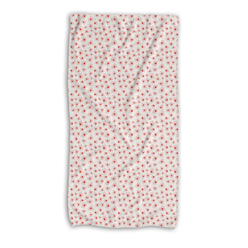 Summer Flowers Pattern Beach Towel By Artists Collection