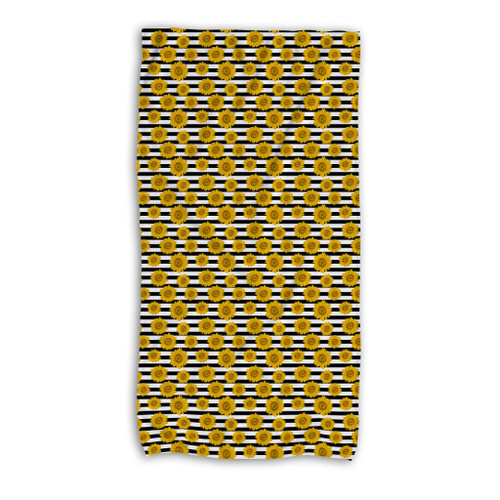 Sunflowers Pattern Beach Towel By Artists Collection