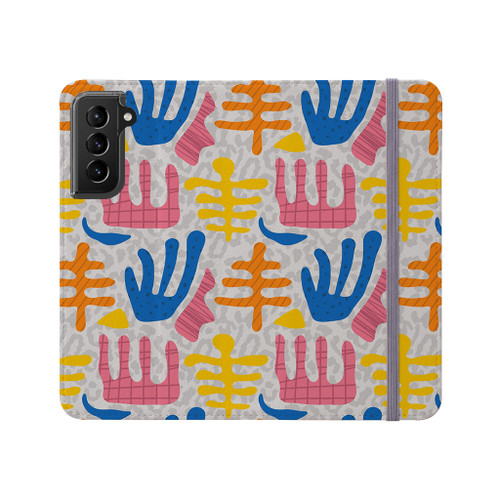 Colorful Abstract Pattern Samsung Folio Case By Artists Collection