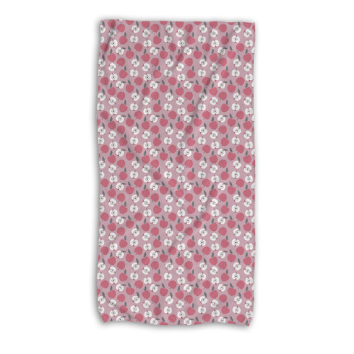 Sweet Apples Pattern Beach Towel By Artists Collection