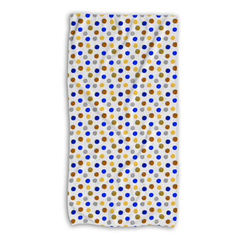 Summer Circles Pattern Beach Towel By Artists Collection