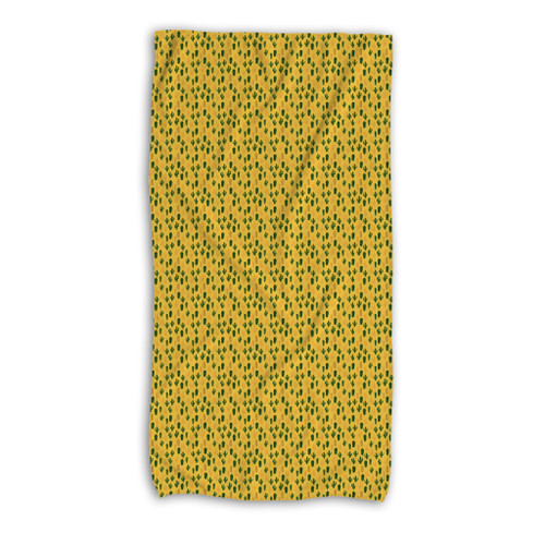 Summer Cactus Pattern Beach Towel By Artists Collection