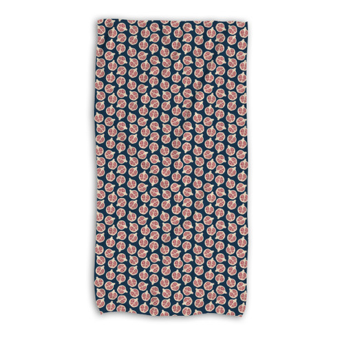 Pomegranate Pattern Beach Towel By Artists Collection