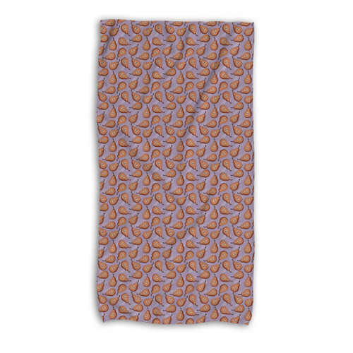 Pears Pattern Beach Towel By Artists Collection