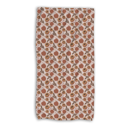 Peach Pattern Beach Towel By Artists Collection
