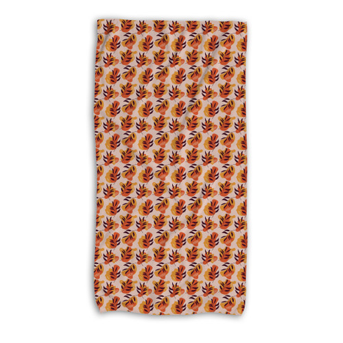 Modern Floral Pattern Beach Towel By Artists Collection