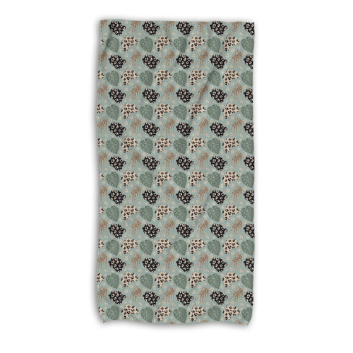 Modern Exotic Leopard Pattern Beach Towel By Artists Collection