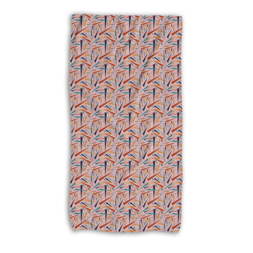 Geometric Pattern Beach Towel By Artists Collection