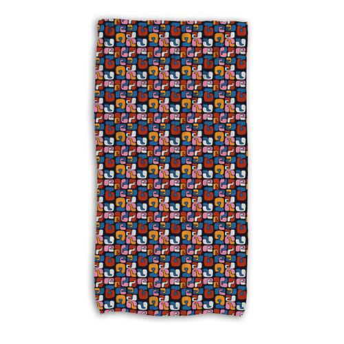 Forms Pattern Beach Towel By Artists Collection