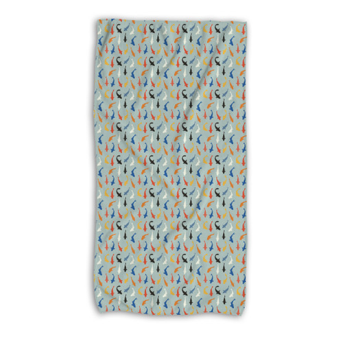 Fish Pattern Beach Towel By Artists Collection