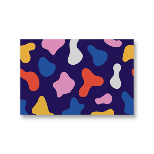 Colorful Cow Pattern Canvas Print By Artists Collection