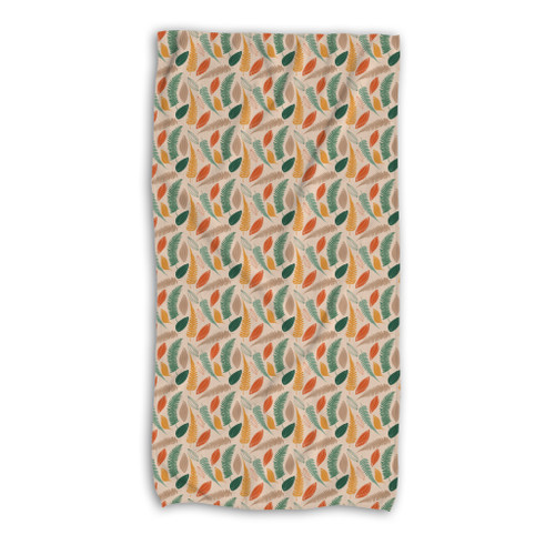 Fern Pattern Beach Towel By Artists Collection