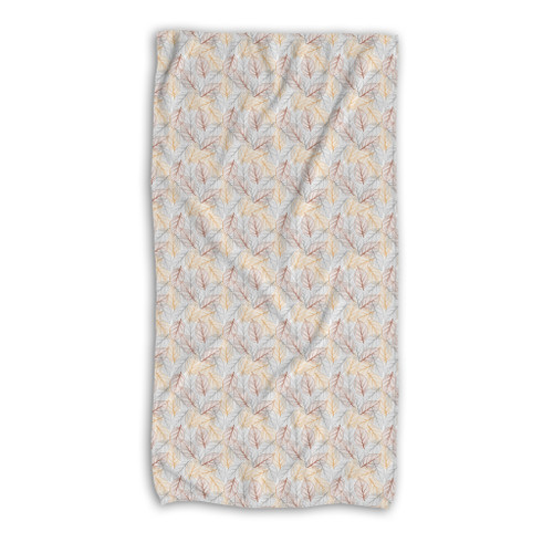 Fall Pattern Beach Towel By Artists Collection