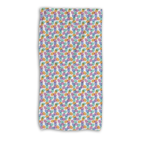 Easter Eggs Pattern Beach Towel By Artists Collection