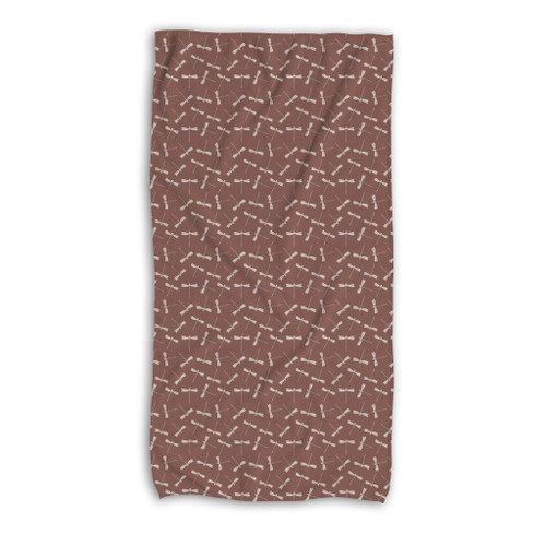 Dragonfly Pattern Beach Towel By Artists Collection