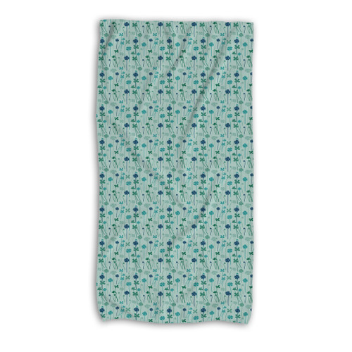 Clover Pattern Beach Towel By Artists Collection
