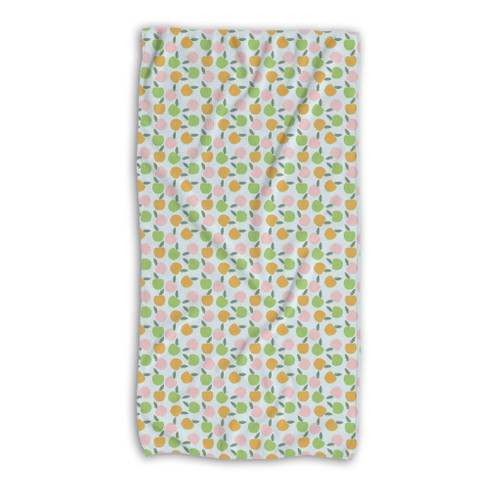 Apple Pattern Beach Towel By Artists Collection