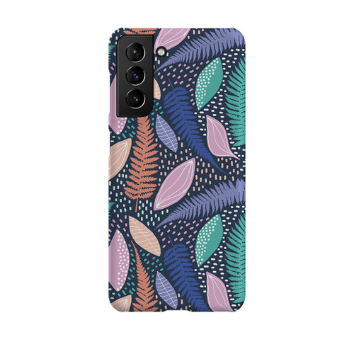 Colorful Fern Pattern Samsung Snap Case By Artists Collection