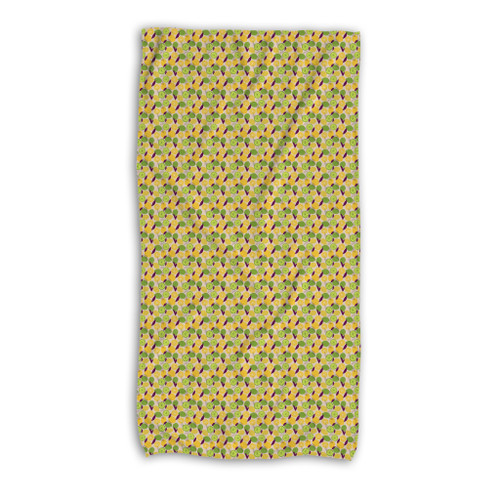 Abstract Citrus Background Beach Towel By Artists Collection